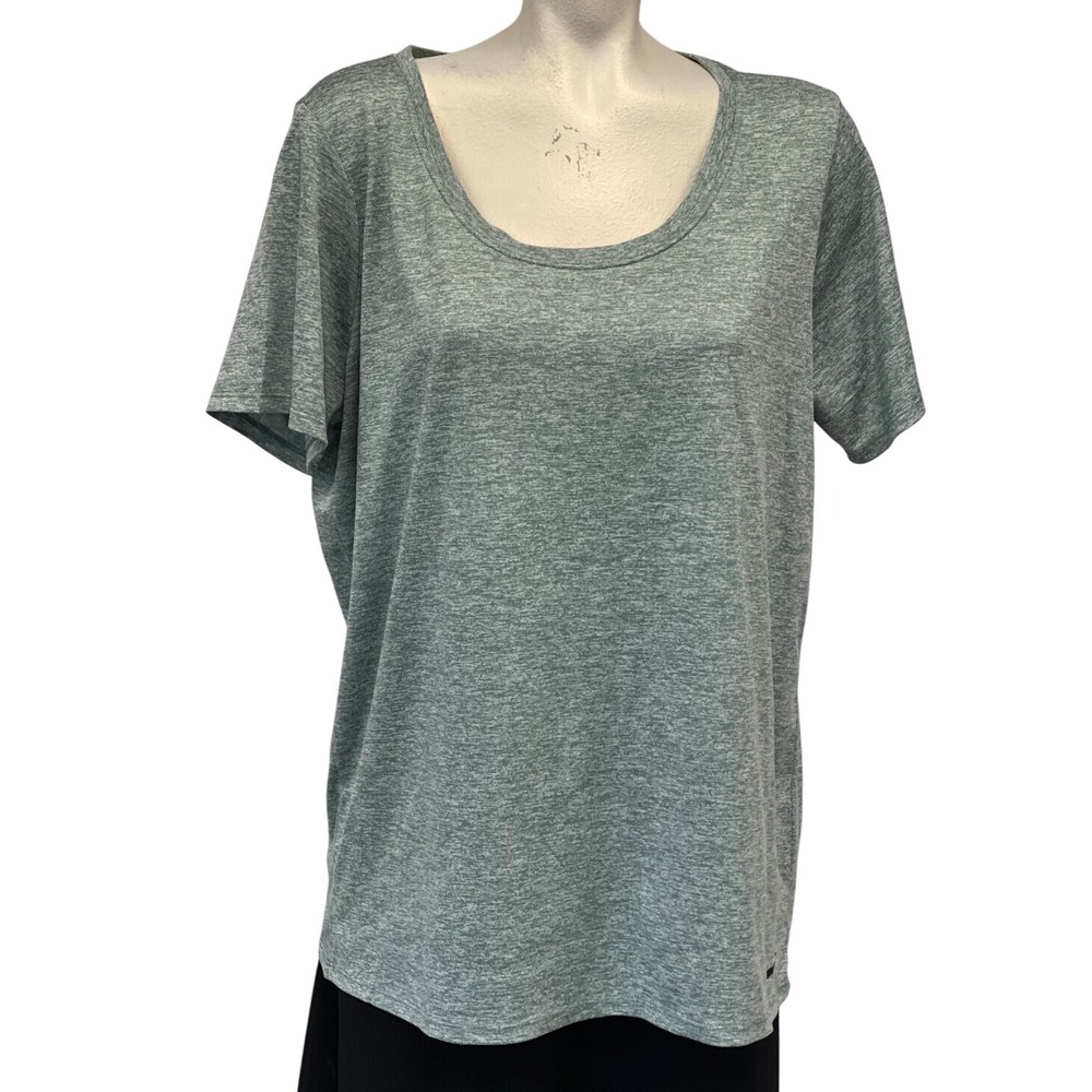 Nike‎ Dri-FIT T-Shirt Women's XL Extra Large Heather Gray Athletic Top